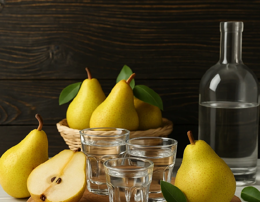 distilling botanicals next to bottle of vodka