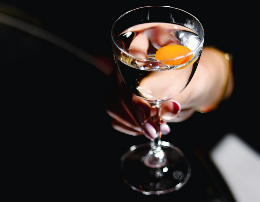 premium spirits in hand