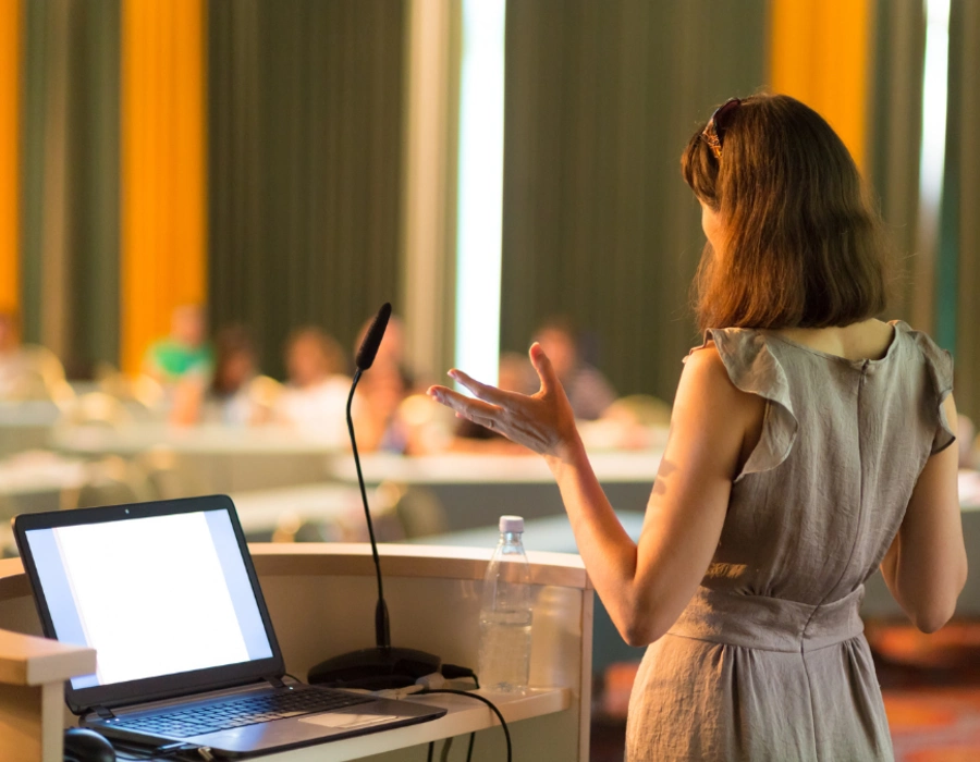 lady doing presentation