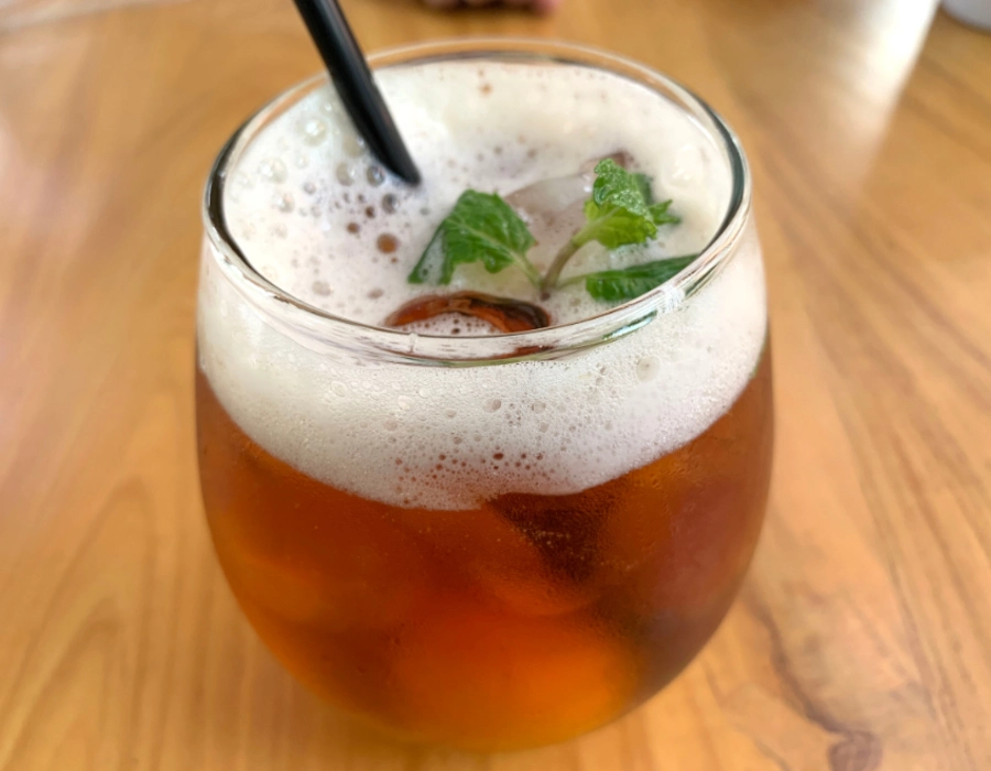 vodka soda infused with tea