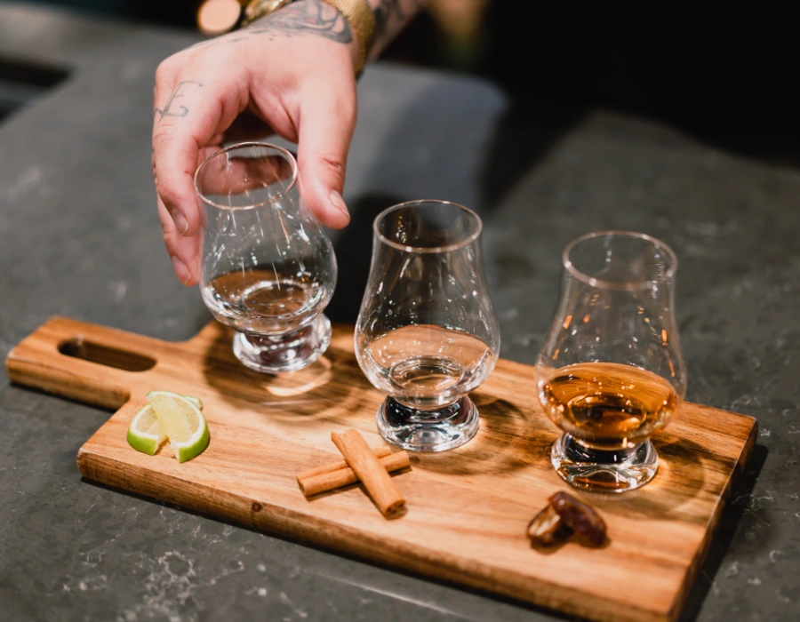 tasting different flavour profiles