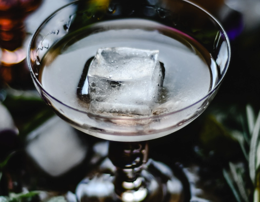 gin drink with cucumber and lemon juice