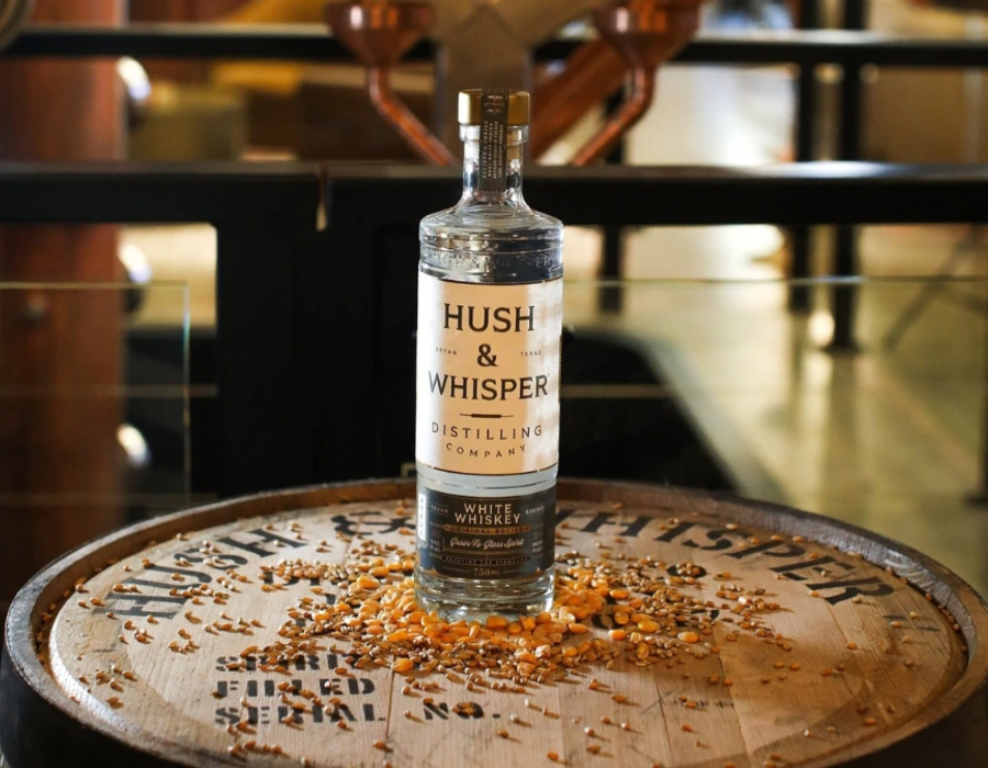 Hush and Whisper white whiskey