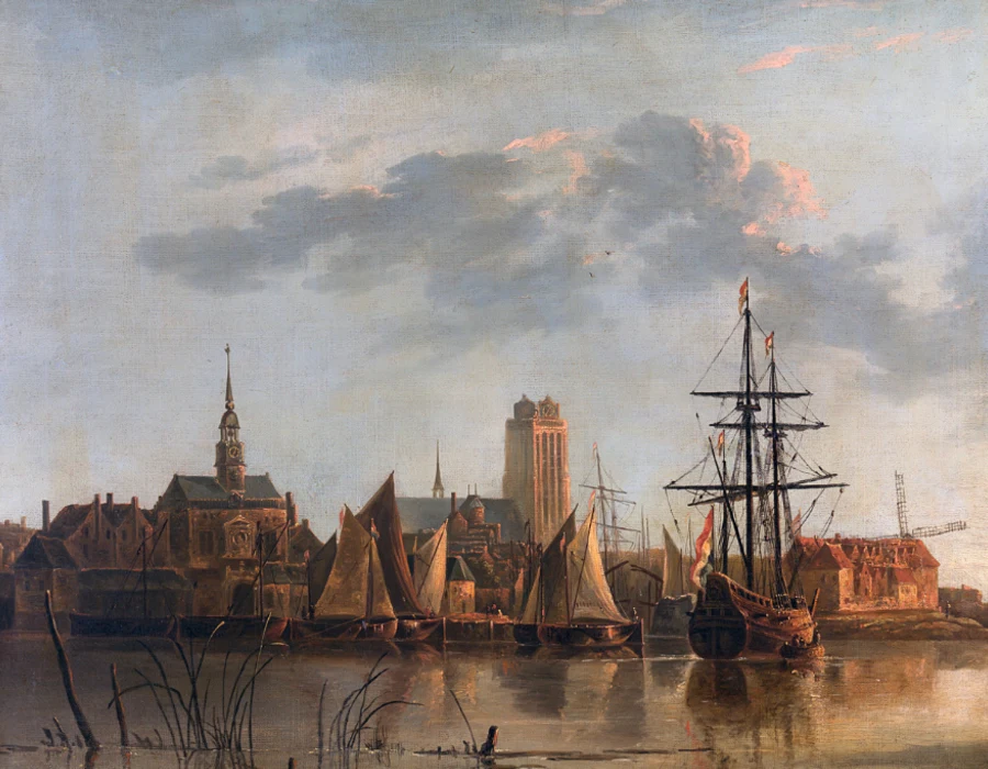 painting of english soldiers on ships during 17th century