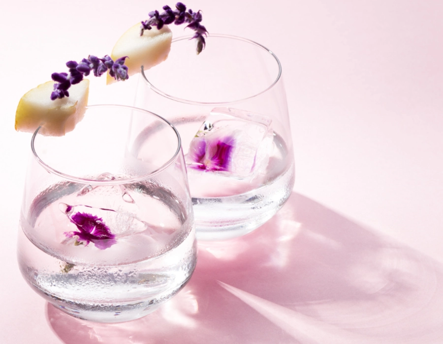 gin with florals and lemon for flavour