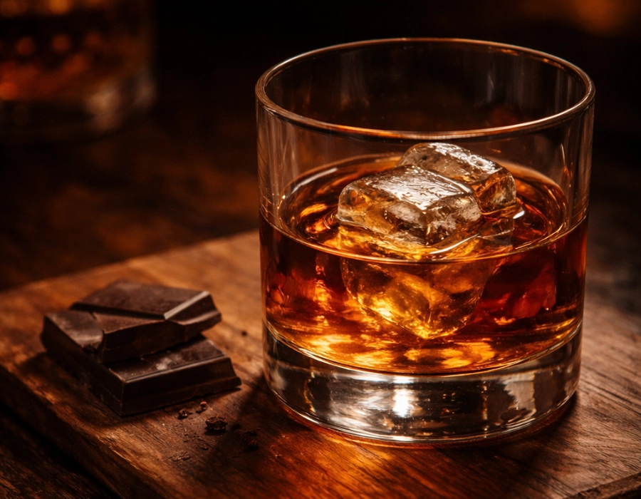 bulleit rye and chocolate