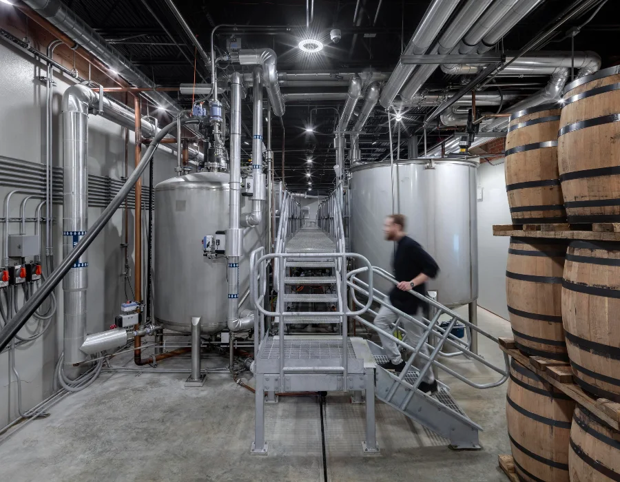 inside hush and whisper distillery