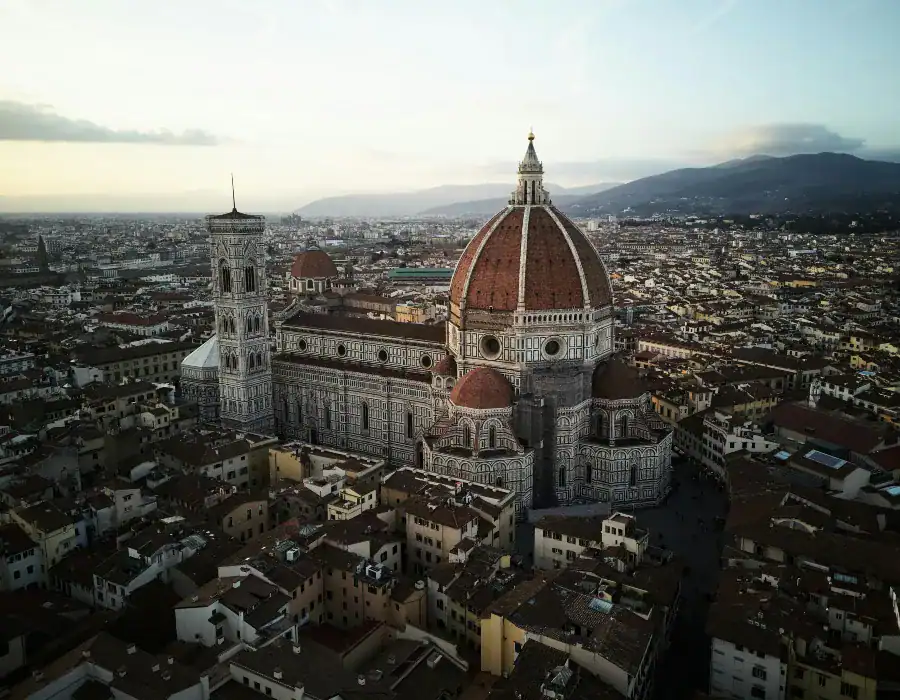 florence italy at dusk