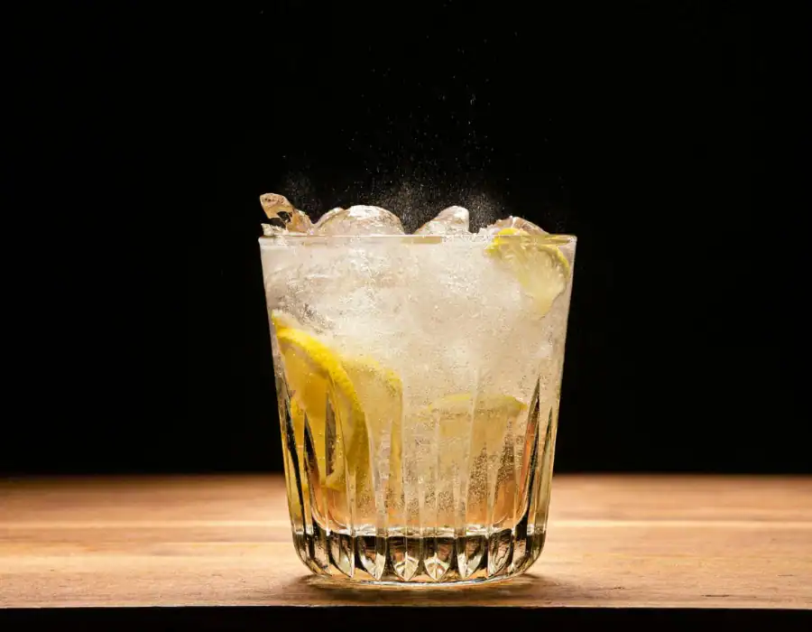 london dry gin fizz